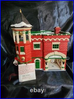 Dept. 56 Christmas Snow Village Fire Station #3 #54942