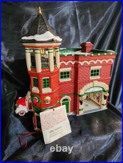 Dept. 56 Christmas Snow Village Fire Station #3 #54942