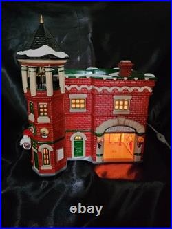 Dept. 56 Christmas Snow Village Fire Station #3 #54942