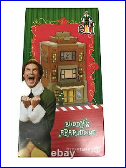 Dept 56 Christmas Village Elf the Movie Buddy's Apartment 4057277 UNOPENED