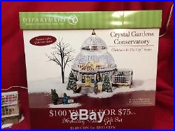 Dept 56 Christmas in The City Crystal Gardens Conservatory