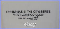 Dept 56 Christmas in The City The Flamingo Club Miami Beach House