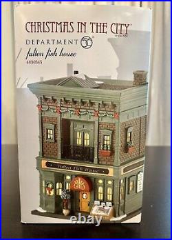 Dept. 56 Christmas in the City 2013 FULTON FISH HOUSE 4030345