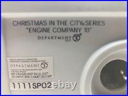 Dept 56 Christmas in the City #4020172 Engine Company 10 NIB with light