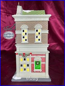 Dept 56 Christmas in the City, Atwater's Coffee House 4025245 TWO EXTRA SIGNS