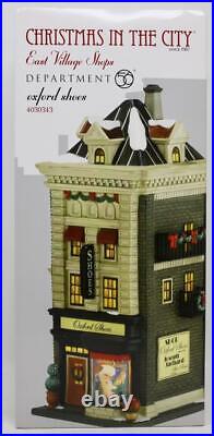 Dept 56 Christmas in the City CIC East Village Shops Oxford shoes #4030343