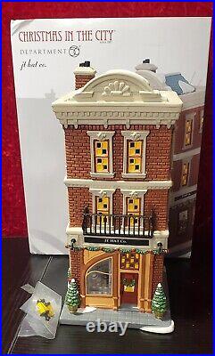 Dept 56 Christmas in the City CIC JT Hat Co 6005381 Haberdashery New York
