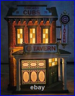 Dept 56 Christmas in the City, Chicago Cubs Tavern #56.59228 RARE