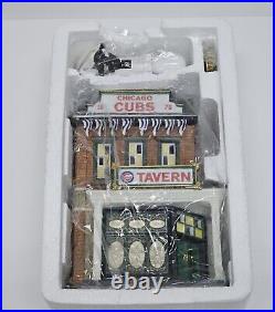 Dept 56 Christmas in the City, Chicago Cubs Tavern #56.59228 RARE HTF