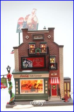 Dept 56 Christmas in the City Coca-Cola Soda Fountain