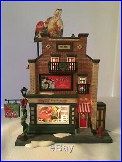 Dept 56 Christmas in the City Coca-Cola Soda Fountain #59221 IN BOX