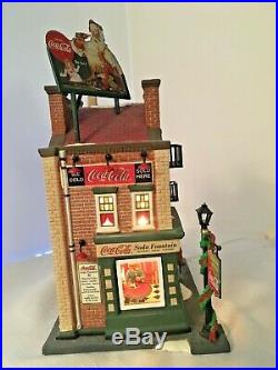 Dept 56 Christmas in the City Coca-Cola Soda Fountain #59221 IN BOX