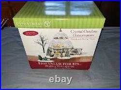Dept 56 Christmas in the City Crystal Gardens Conservatory NEW