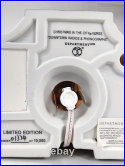 Dept 56 Christmas in the City Downtown Radios & Phonographs -Collectors' Edition