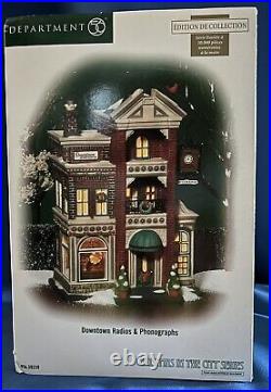 Dept 56 Christmas in the City Downtown Radios and Phonographs 59259 LTD ED