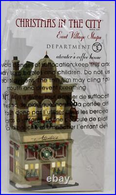 Dept 56 Christmas in the City East Village Shops Atwater's Coffee House #4025245