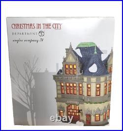 Dept 56 Christmas in the City Engine Company 31 #6007585 Brand New in Box