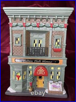 Dept 56 Christmas in the City, Fulton Fish House #4030345 NEW IN BOX
