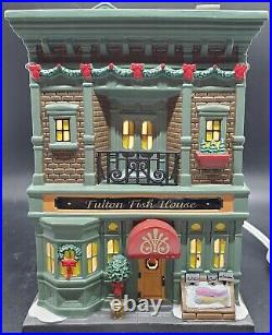 Dept 56 Christmas in the City Fulton Fish House 4030345 NEW IN BOX Department 56