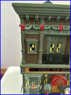 Dept 56 Christmas in the City Fulton Fish House 4030345 Rare Piece