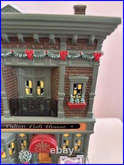 Dept 56 Christmas in the City Fulton Fish House 4030345 Rare Piece