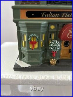 Dept 56 Christmas in the City Fulton Fish House 4030345 Rare Piece