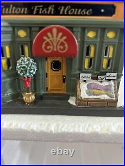 Dept 56 Christmas in the City Fulton Fish House 4030345 Rare Piece