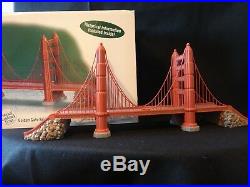 Dept 56 Christmas in the City Golden Gate Bridge Historical Landmark Series