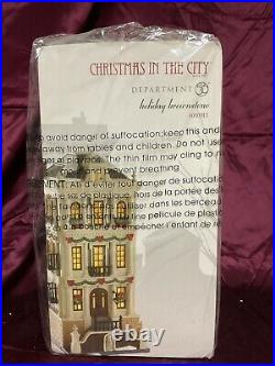 Dept 56 Christmas in the City, Holiday Brownstone 4050913, SEALED