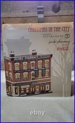 Dept 56 Christmas in the City Jacob's Pharmacy MINT 4044791