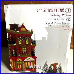 Dept. 56 Christmas in the City Kringle & Sons Boutique Set of 2