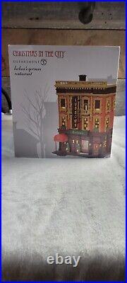Dept 56 Christmas in the City Luchow's German Restaurant NEW 6007589