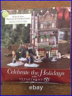 Dept 56 Christmas in the City Miller and Sons Hardware and Garden Center NIB