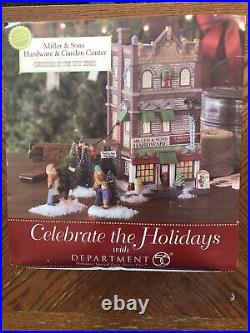 Dept 56 Christmas in the City Miller and Sons Hardware and Garden Center NIB