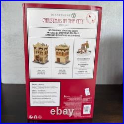Dept 56 Christmas in the City NELSON BROS. SPORTING GOODS Store Building NEW