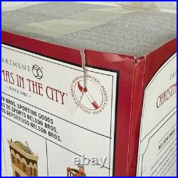 Dept 56 Christmas in the City NELSON BROS. SPORTING GOODS Store Building NEW