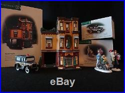 Dept 56 Christmas in the City Parkview Hospital, Foster Pharmacy, Plus 3 more