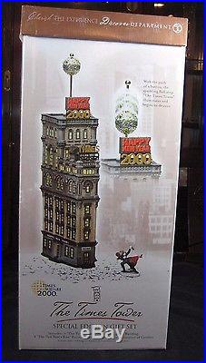 Dept 56 Christmas in the City Retired THE TIMES TOWER #55510-BRAND NEWithBOX