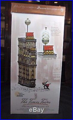 Dept 56 Christmas in the City Retired THE TIMES TOWER Special #55510 NEWithBox