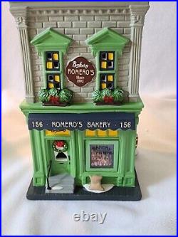 Dept 56 Christmas in the City Romero's Bakery NEW