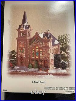 Dept 56 Christmas in the City Saint Mary's Church Mint EXTREMELY RARE