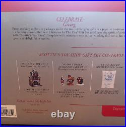 Dept 56 Christmas in the City Scottie's Toy Shop CIC Gift set of 10 Retired NIB