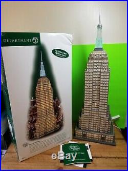 Dept 56 Christmas in the City Series Empire State Building Collectible Decor