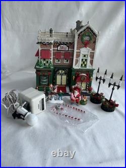 Dept 56 Christmas in the City Series Visiting Santa At Finestrom's