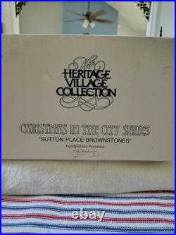 Dept 56- Christmas in the City -Sutton Place Brownstones 1987