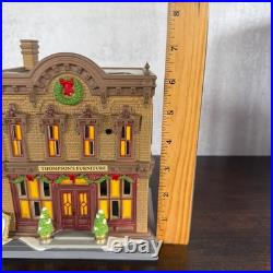 Dept 56 Christmas in the City THOMPSON'S FURNITURE Store Building NEW Read