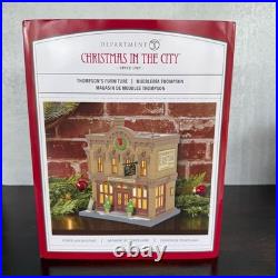 Dept 56 Christmas in the City THOMPSON'S FURNITURE Store Building NEW Read