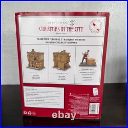 Dept 56 Christmas in the City THOMPSON'S FURNITURE Store Building NEW Read