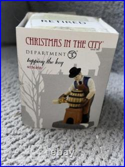Dept 56 Christmas in the City Tapping the Keg 4036498 Super Rare, Sealed NEW
