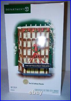 Dept 56 Christmas in the City, The Ed Sullivan Theater, New in Box, 2004, CBS